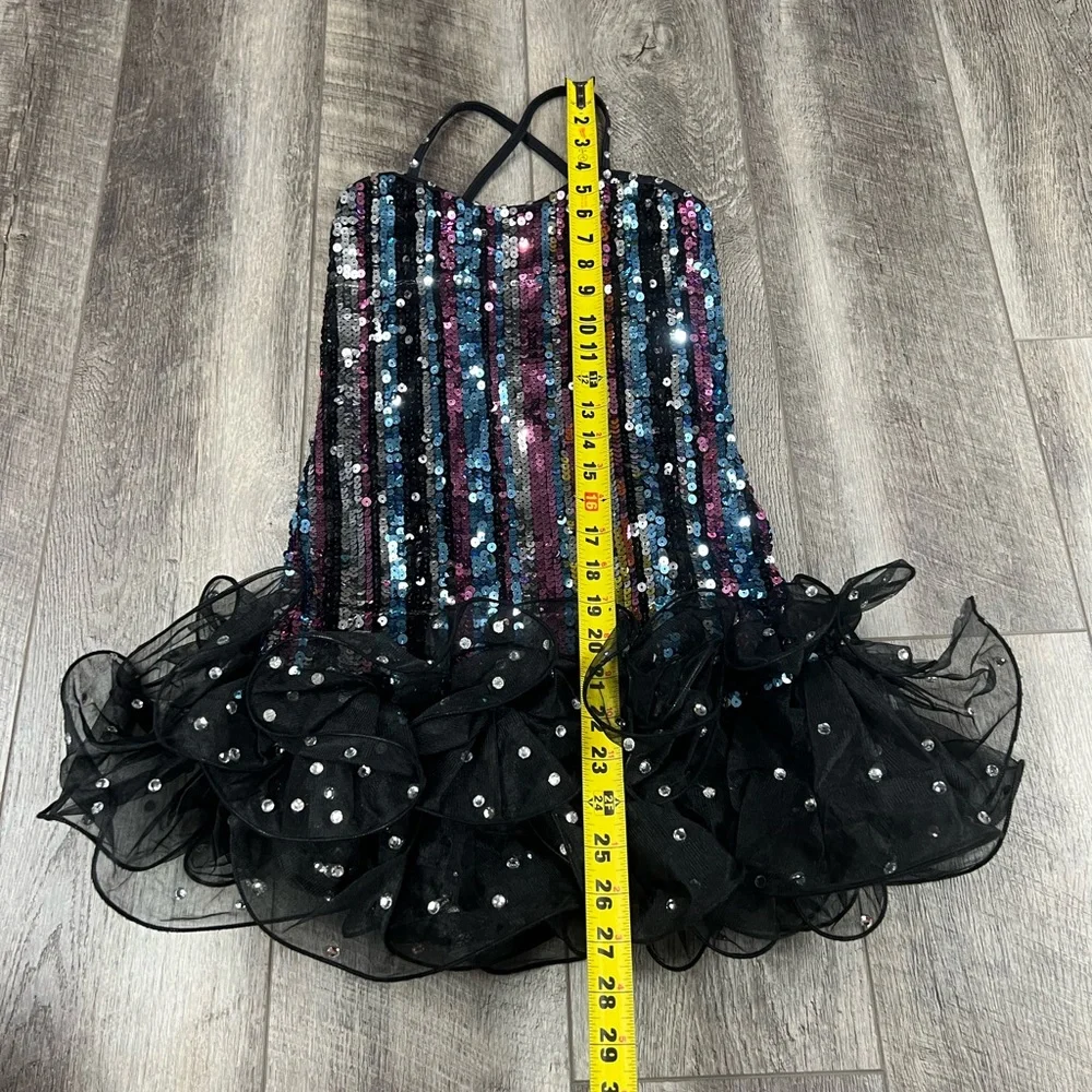 Weissman Kids Black Sequin Dance‎ Costume
